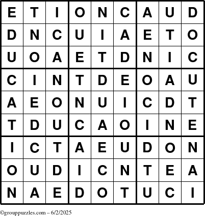 The grouppuzzles.com Answer grid for the Education-c1 puzzle for Monday June 2, 2025
